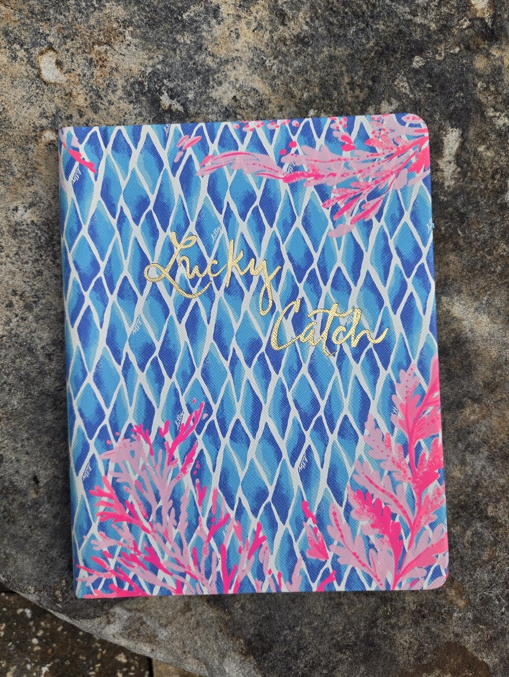 NWT Lilly Pulitzer Concealed Spiral Journal Notebook In Kaleidoscope Coral